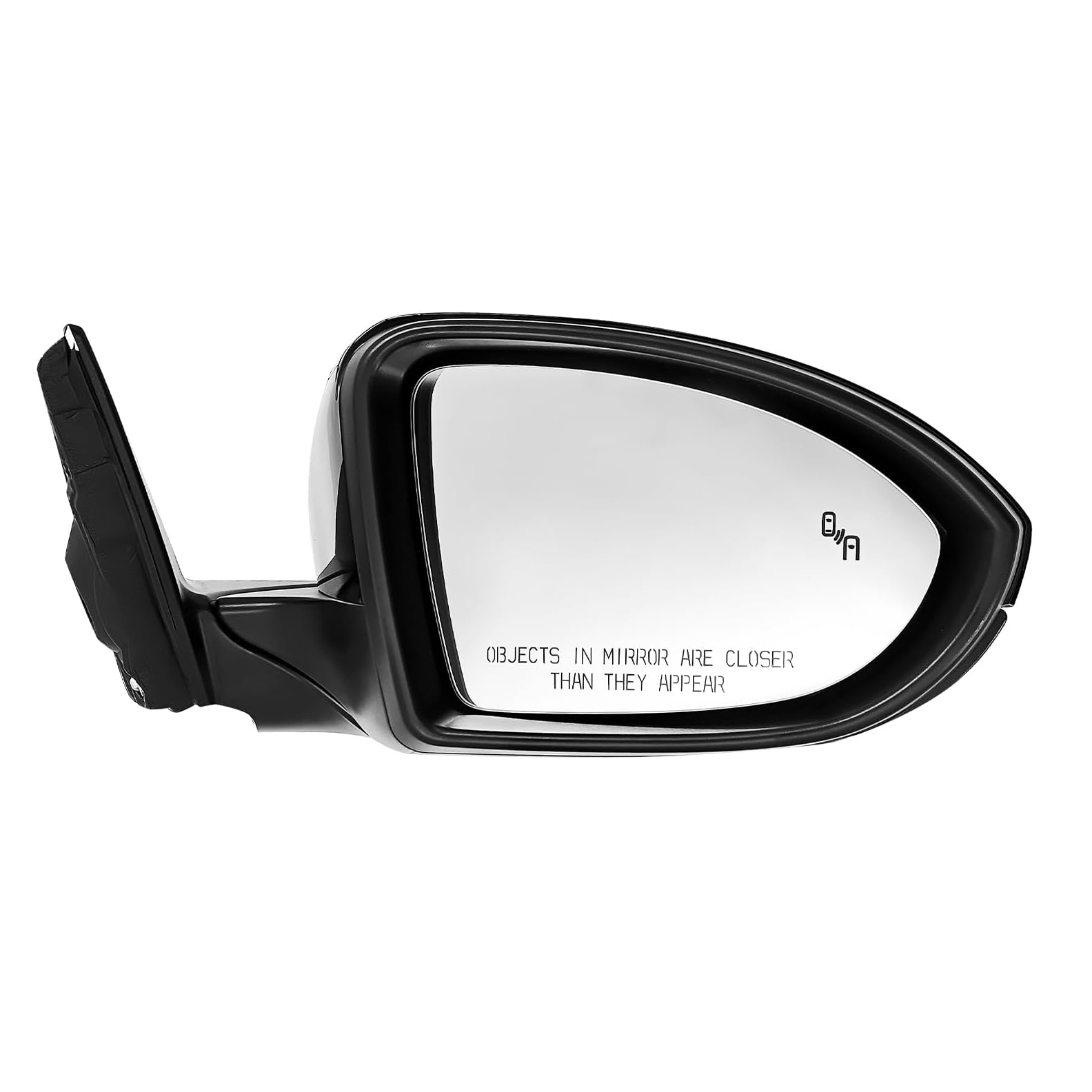 Power Mirror fits Volkswagen Jetta 2019-2023, 5+2PINS Replaces 17A857508AL9B9,With Blind Spot Detection, Power Heated,BLACK, Right Passenger Side