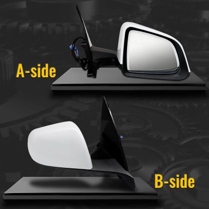 White Right Passenger Side Mirror With Anti-Glare Exterior View Mirror Fit for Tesla Model Y 2020-2023