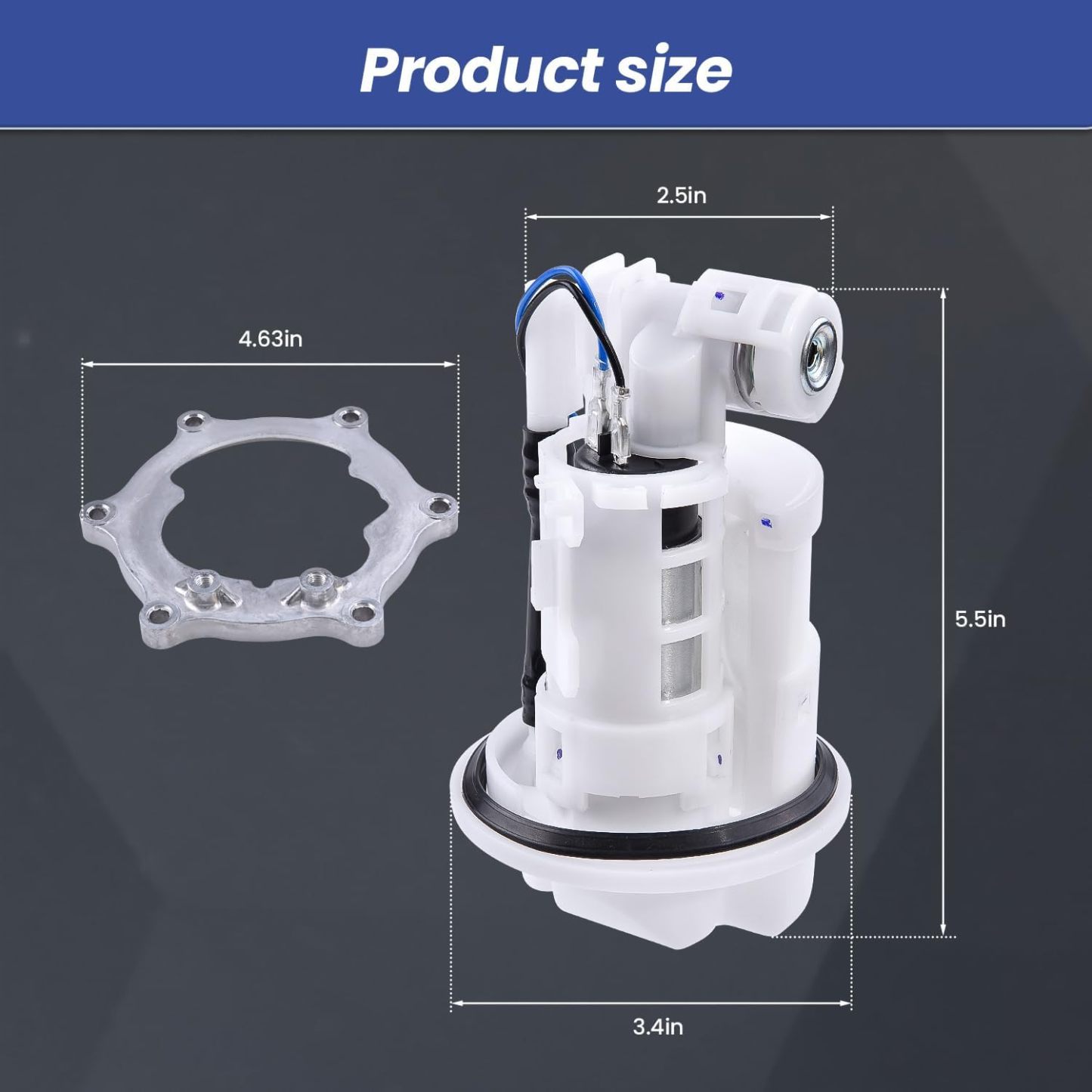 Fuel Pump Assembly fit for Yamaha YZ250F YZ450F YZ250FX YZ450FX WR250F WR450F 2010-2023