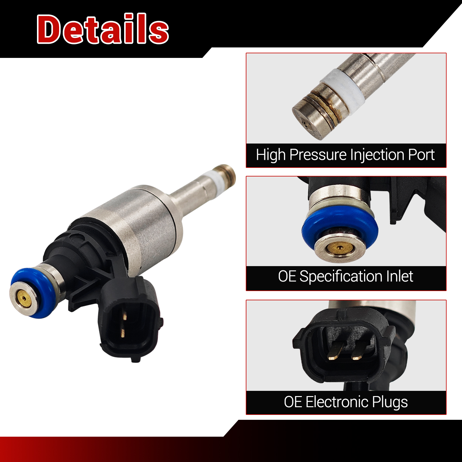 6Pcs Fuel Injectors Compatible with Nissan 2016-2020 Pathfinder Infiniti JX35 QX60 3.5L