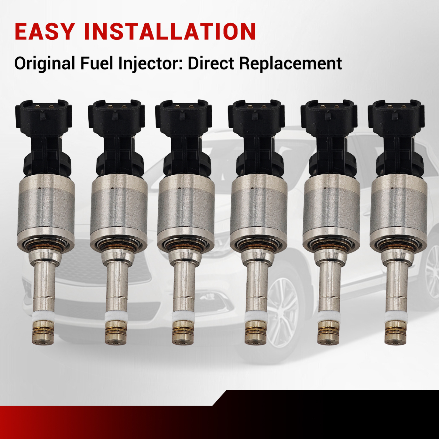 6Pcs Fuel Injectors Compatible with Nissan 2016-2020 Pathfinder Infiniti JX35 QX60 3.5L