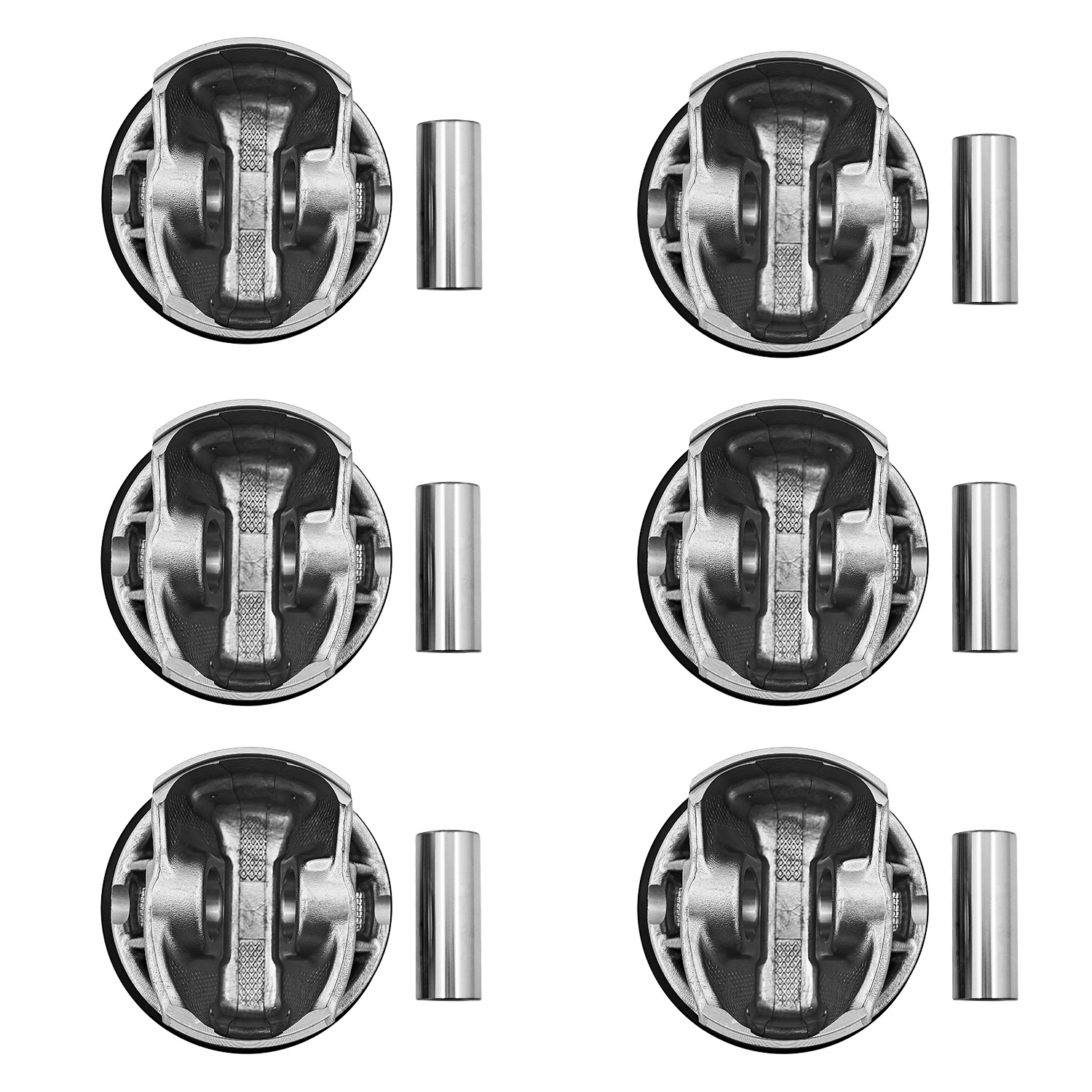 6Pcs EA839 3.0L Pistons & Rings Set STD for VW Porsche For Audi A6 A7 A8 Q7 Q8 S4 S5 SQ5