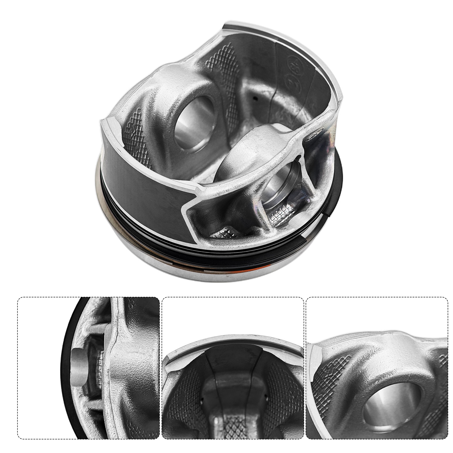 6Pcs EA839 3.0L Pistons & Rings Set STD for VW Porsche For Audi A6 A7 A8 Q7 Q8 S4 S5 SQ5