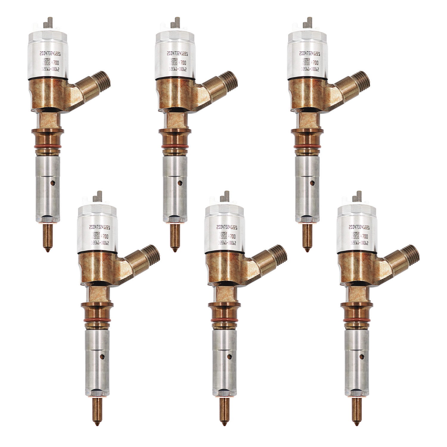 6 Pcs Fuel injector for Caterpillar C6 C6.4 Engine Excavator 320D 321D 323D