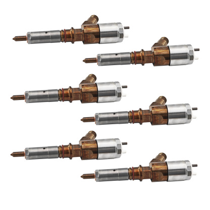 6 Pcs Fuel injector for Caterpillar C6 C6.4 Engine Excavator 320D 321D 323D