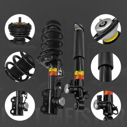 2010-2016 Cadillac SRX Front and Rear Magnetic Shock Absorber Assembly Kit w/Damper Control - 4PCS