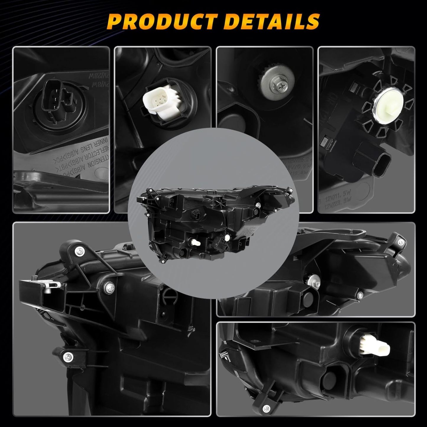 Toyota LED Headlight Assembly w/o DRL for 2024-2025 Toyota Tacoma SR/SR5/TRD #81110-AK010 -  Right Passenger Side