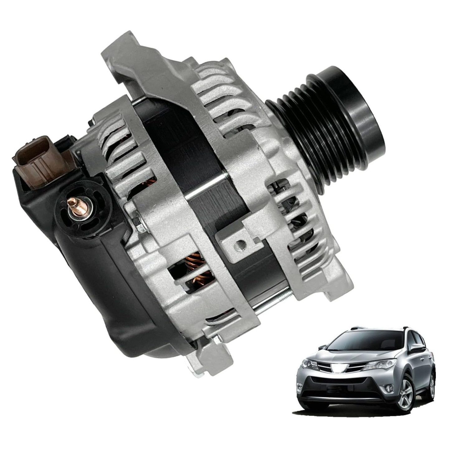 12V 125AMP Alternator Fit for Toyota RAV4 2.5L 2013-2018, Camry 2.5L 2015-2017