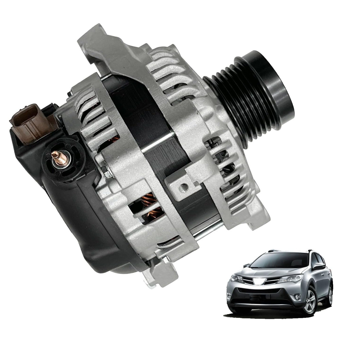 12V 125AMP Alternator Fit for Toyota RAV4 2.5L 2013-2018, Camry 2.5L 2015-2017