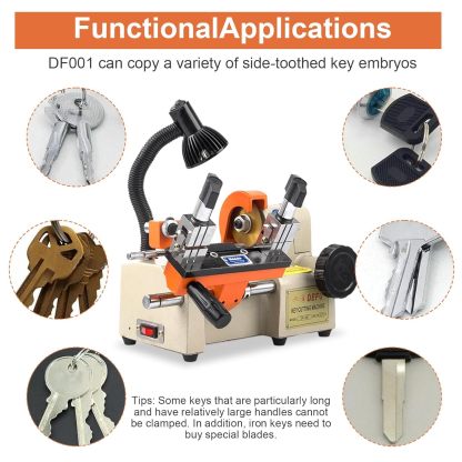 Professional Horizontal Key Cutting Machine – Car & Door Key Duplicator, Heavy-Duty Metal Key Cutter