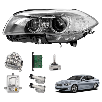 1 Pair HID Xenon Headlight Assembly, Fits for BMW 5-Series 535i 528i 550i 2011-2013, Adaptive AFS W/TMS Control Module/Xenon Ballast/Bulb