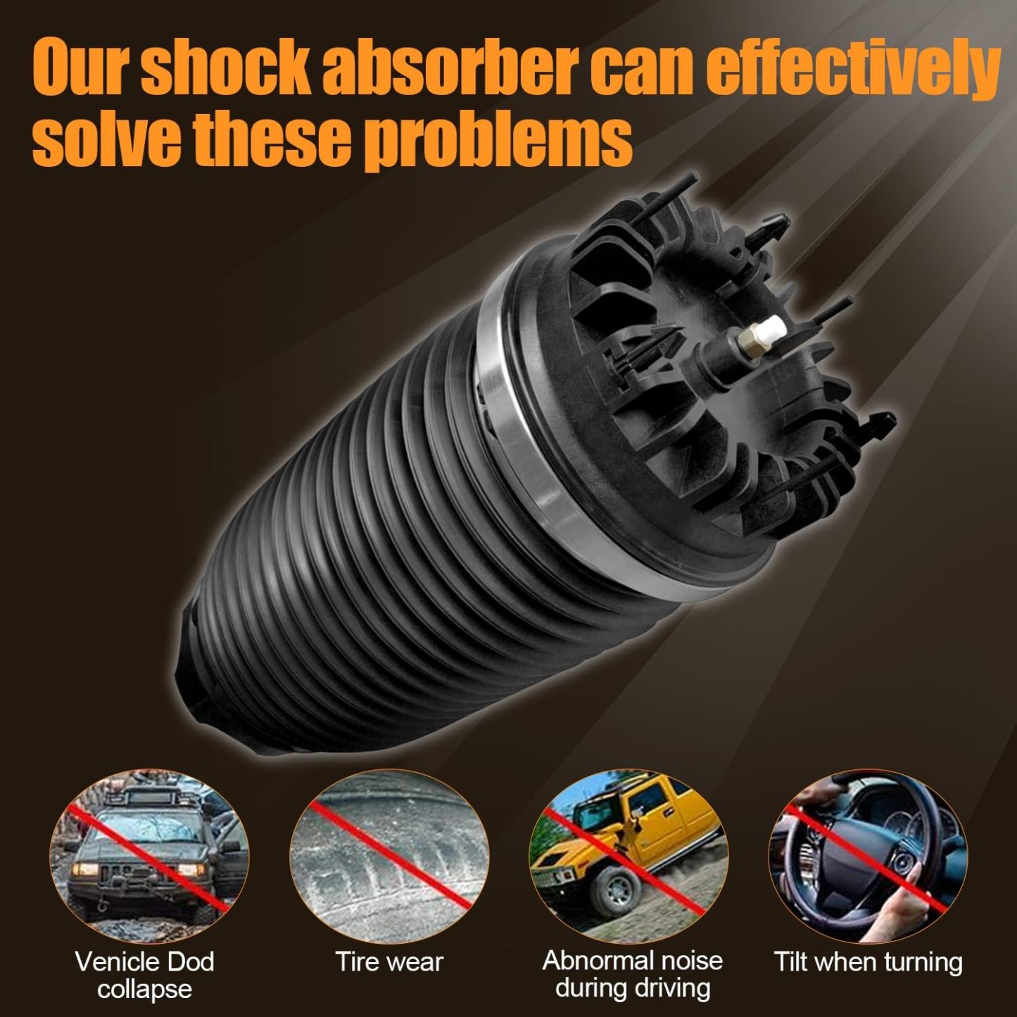 Rear Air Suspension Spring Bag Set fit for 2019-2024 Dodge Ram 1500 3.0L Diesel 3.6L 5.7L