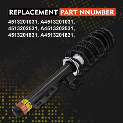 2pcs Front Shock Absorbers Assembly fit for Smart Fortwo 2008-2015