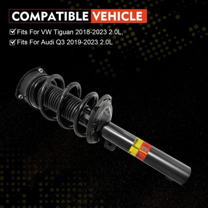 1Pair Front Shocks Absorber Struts fit for VW Tiguan 2018-2023, fit for Audi Q3 2019-2023