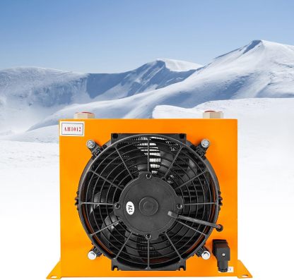 New DC12V AH1012T-CA Industrial Hydraulic Oil Cooler Flow Fan Radiator 100L/min