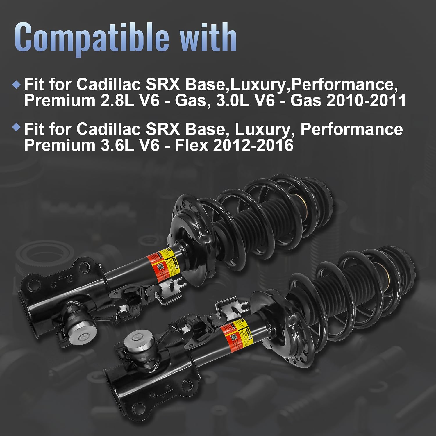 Front Magnetic Shock Absorber Assembly fit for 2010-2016 Cadillac SRX (w/ Damper Control with Electric)