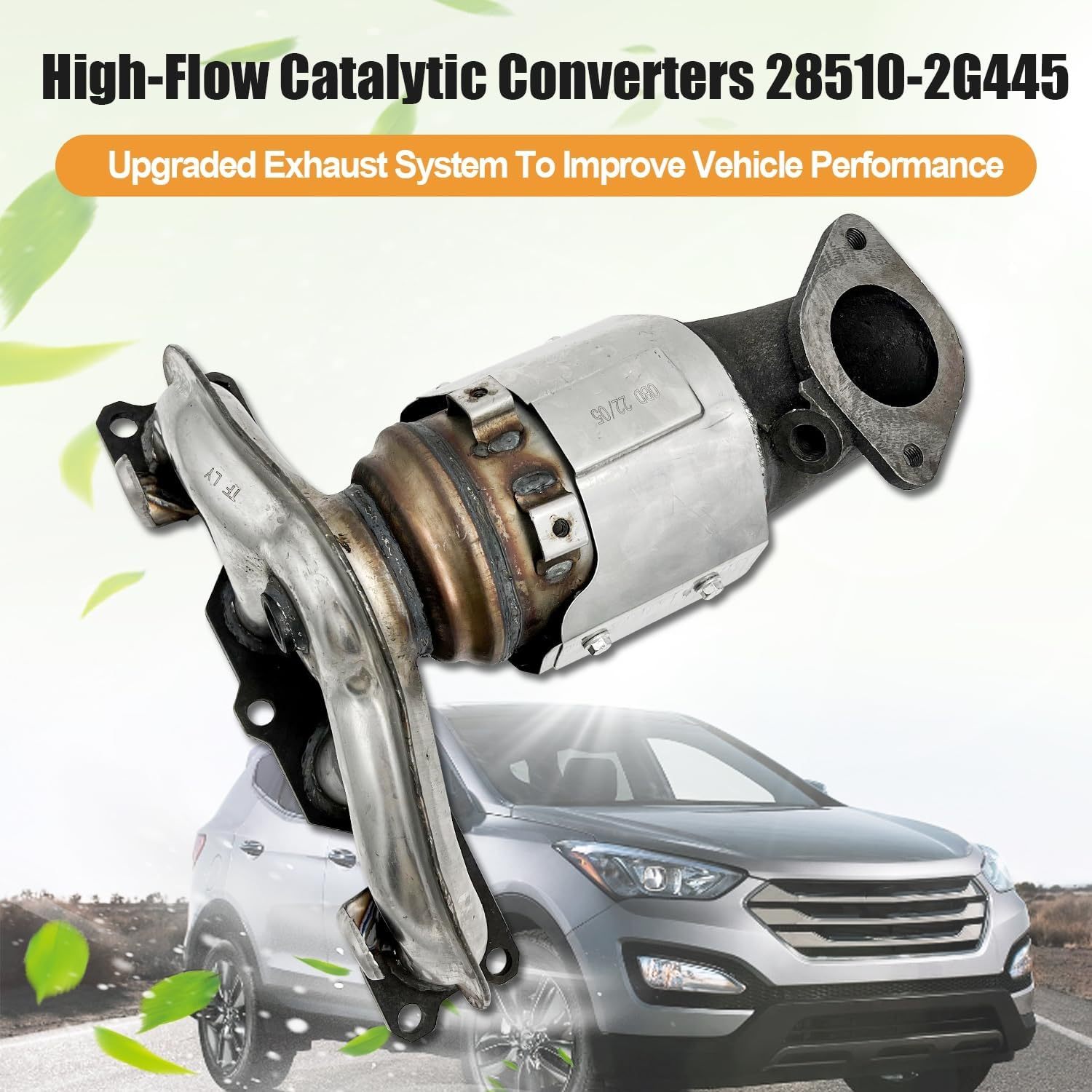 Catalytic Converter Exhaust Manifold fit for 2014-2016 Hyundai Kia Sorento L4 2.4L