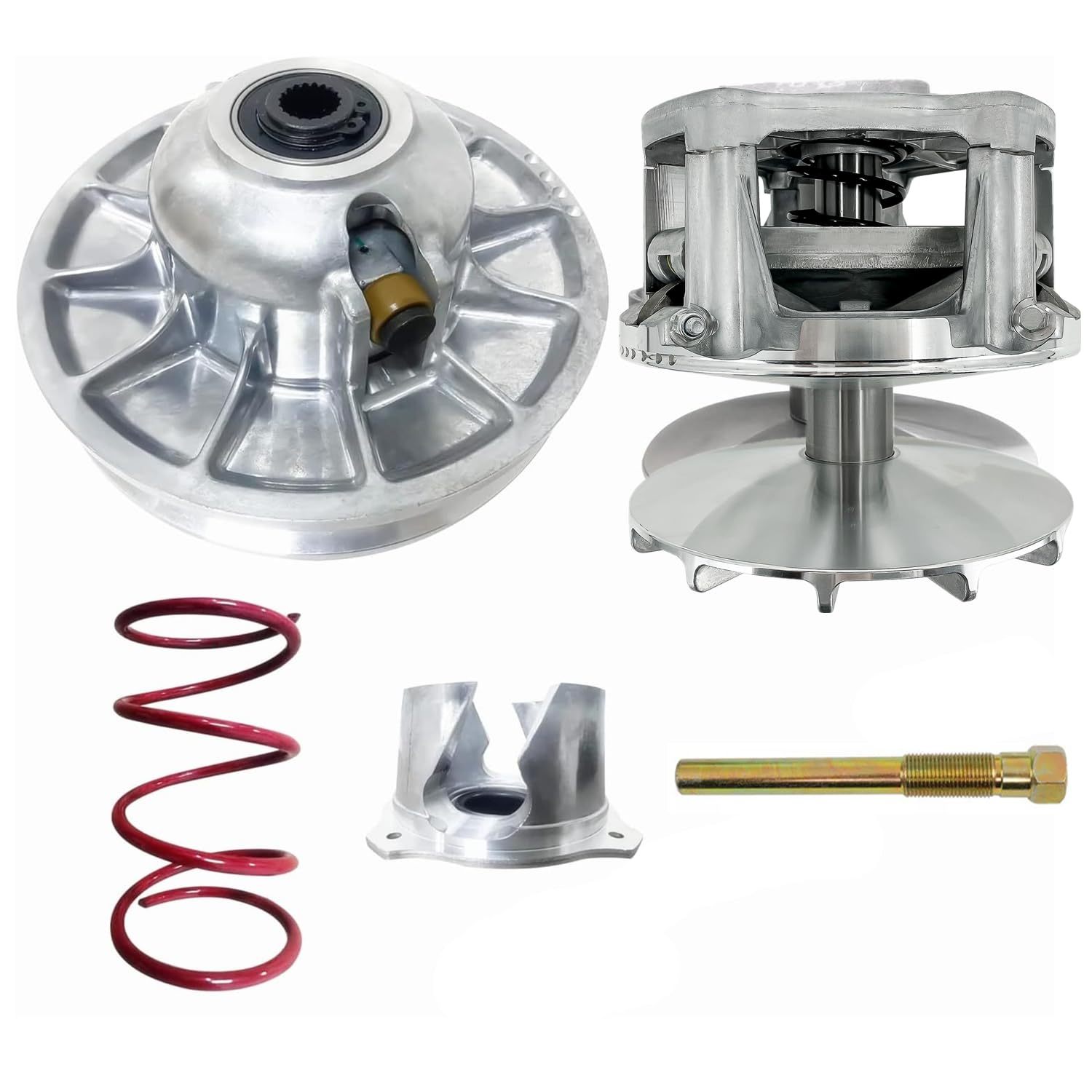 Primary & Secondary Driven Clutch fit for Polaris RZR 800 & S (2008-2014) with Puller tool
