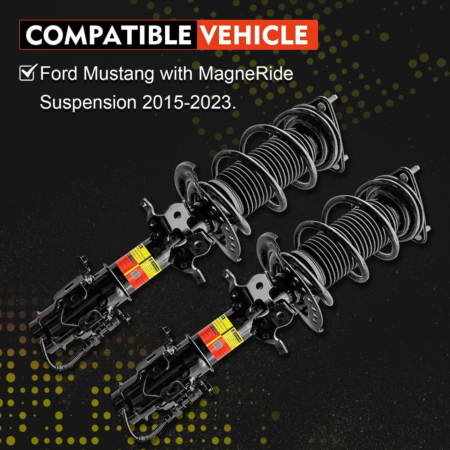 Pair Front Shock Absorbers Strut Assembly Fit for Ford Mustang with MagneRide Suspension 2015-2023