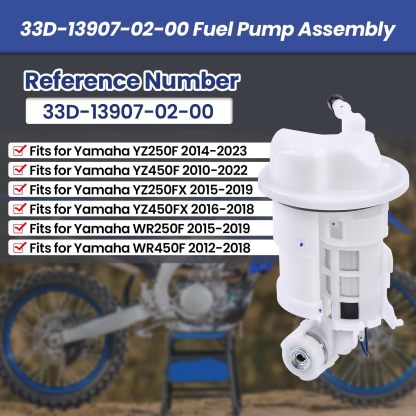 Fuel Pump Assembly fit for Yamaha YZ250F YZ450F YZ250FX YZ450FX WR250F WR450F 2010-2023