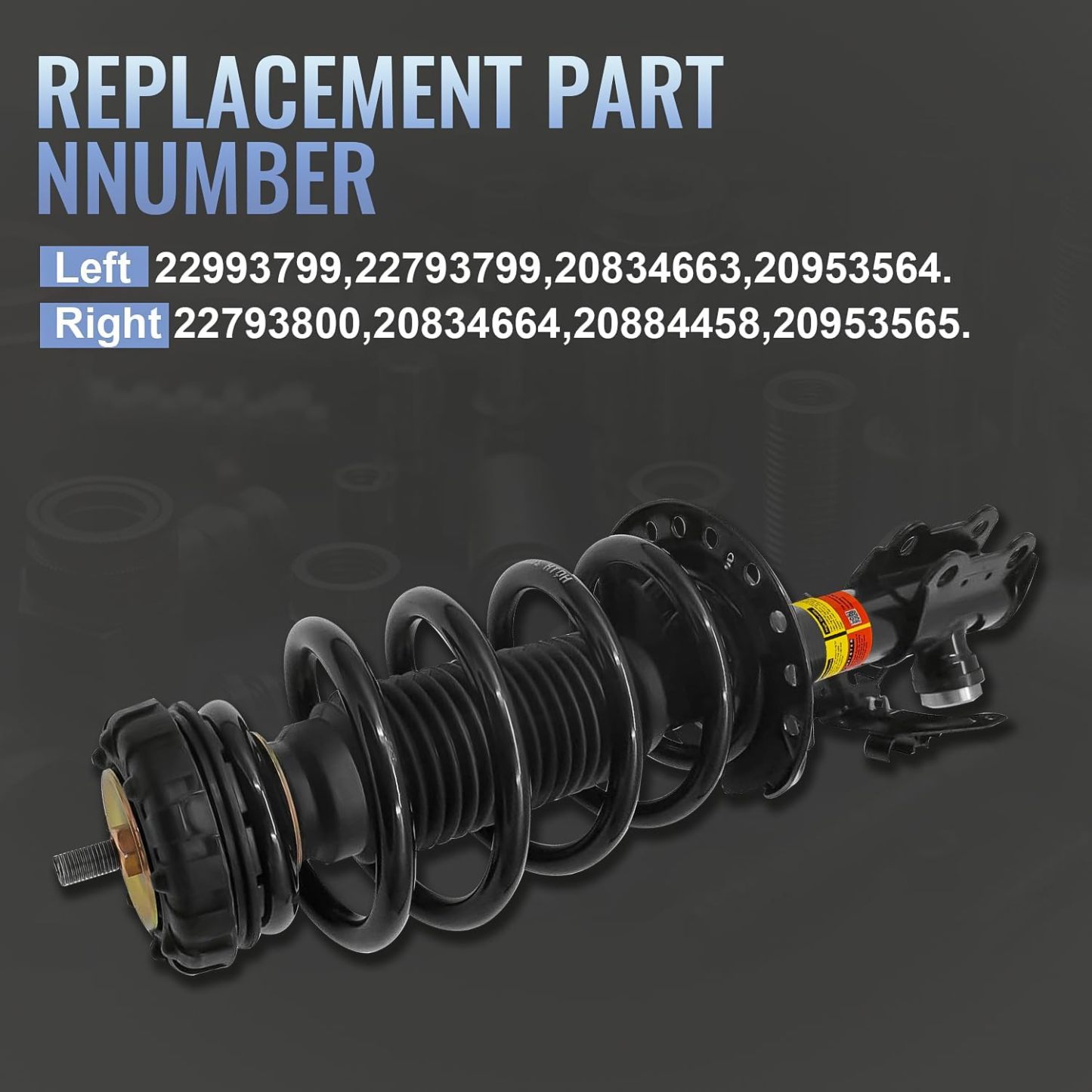 Front Magnetic Shock Absorber Assembly fit for 2010-2016 Cadillac SRX (w/ Damper Control with Electric)