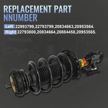 Front Magnetic Shock Absorber Assembly fit for 2010-2016 Cadillac SRX (w/ Damper Control with Electric)