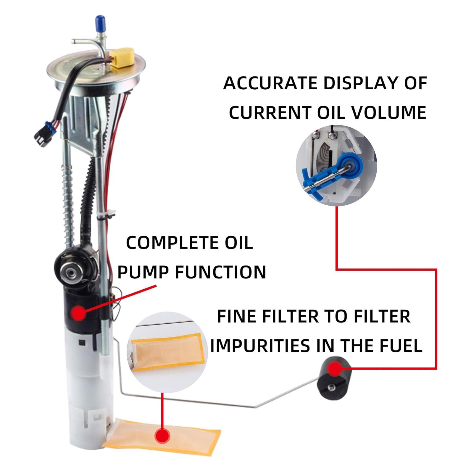 Polaris Fuel Pump Assembly 2204306 fit for 2008-2013 Ranger 500 | 700 | 800 | 800 XP Crew (Module All In One)