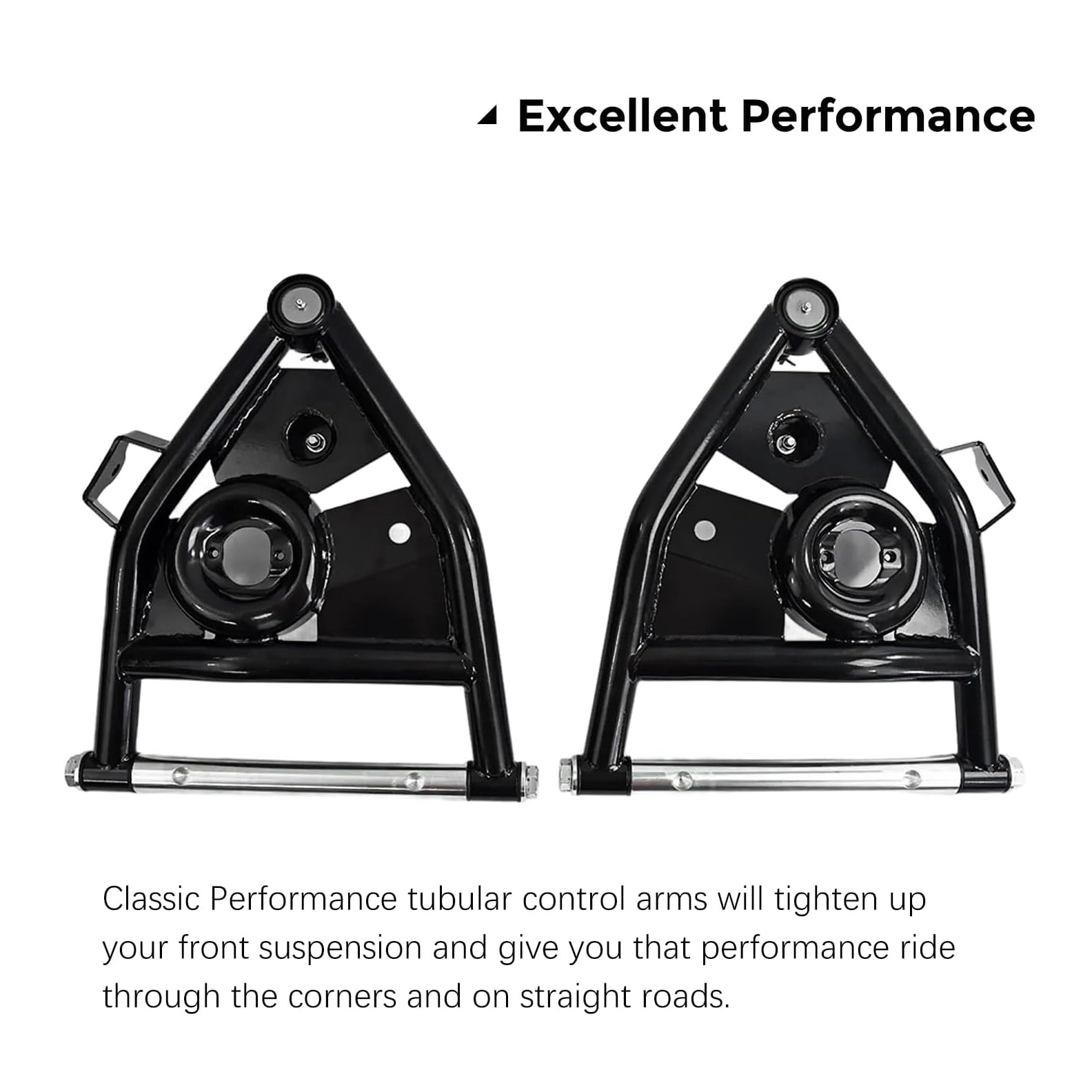 4PCS Front Tubular Upper & Lower Control Arms fit for Chevy / GMC C10 (Suburban) 1973-1987