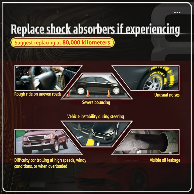 4PCS Front Rear Shocks Struts Kit Compatible with GMC Yukon Denali, Cadillac Escalade, Chevy Tahoe Suburban 2015–2020 #84176631 #84176675