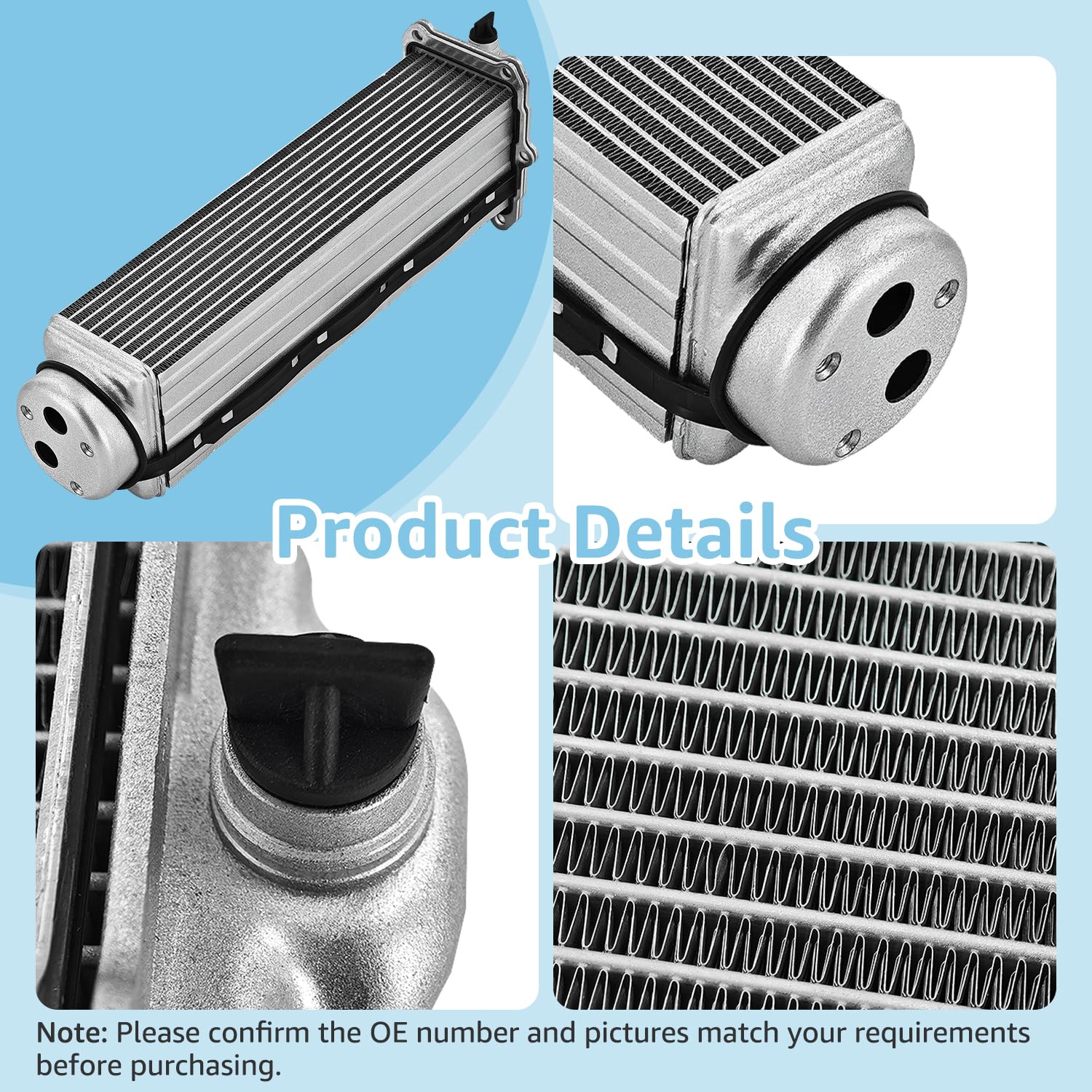 Intercooler 2PCS Compatible with Audi 2010-2017 A4 A6 A7 A8 Quattro S4 S5 Q5 Q7 SQ5 3.0L 2.0L