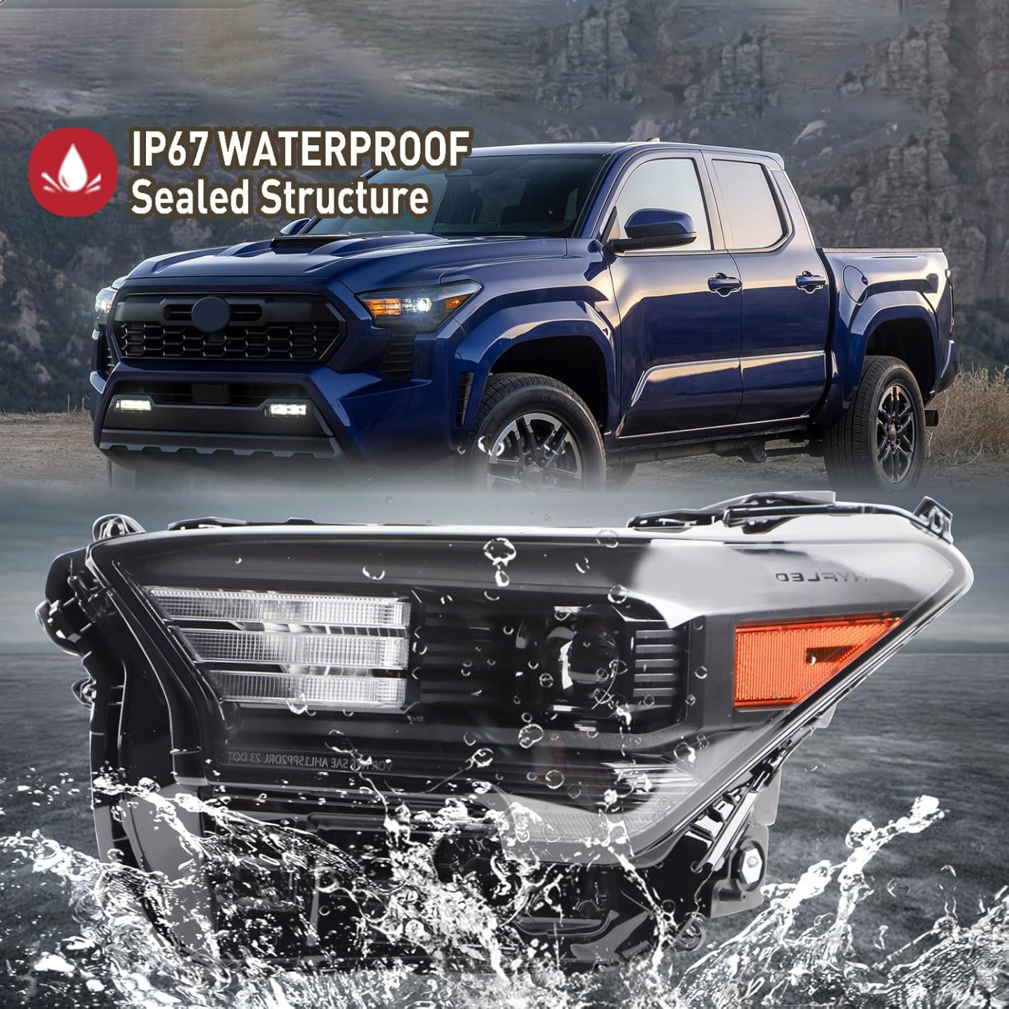 Toyota LED Headlight Assembly w/o DRL for 2024-2025 Tacoma SR/SR5/TRD - Left Driver Side 