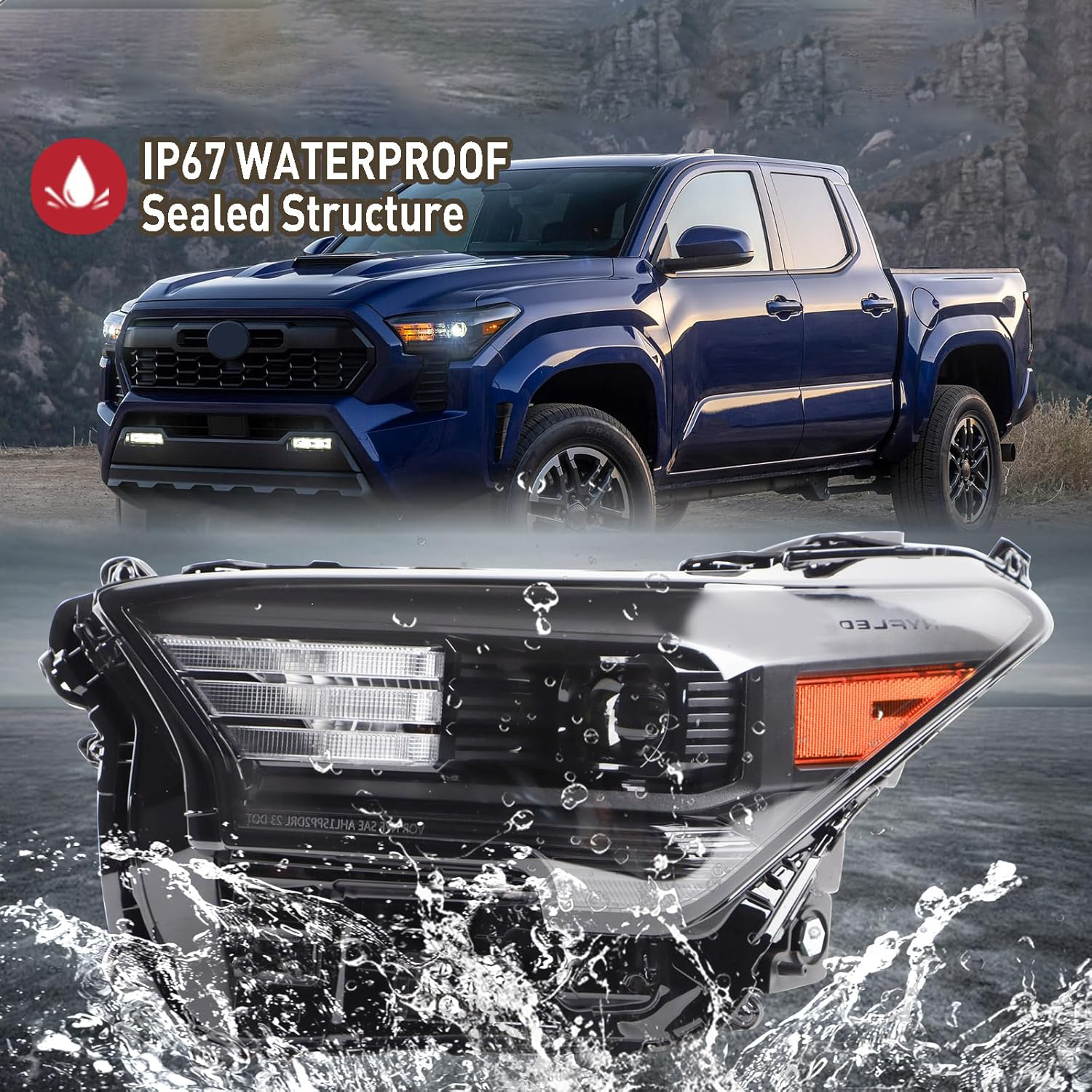 Toyota LED Headlight Assembly w/o DRL for 2024-2025 Tacoma SR/SR5/TRD - Left Driver Side 