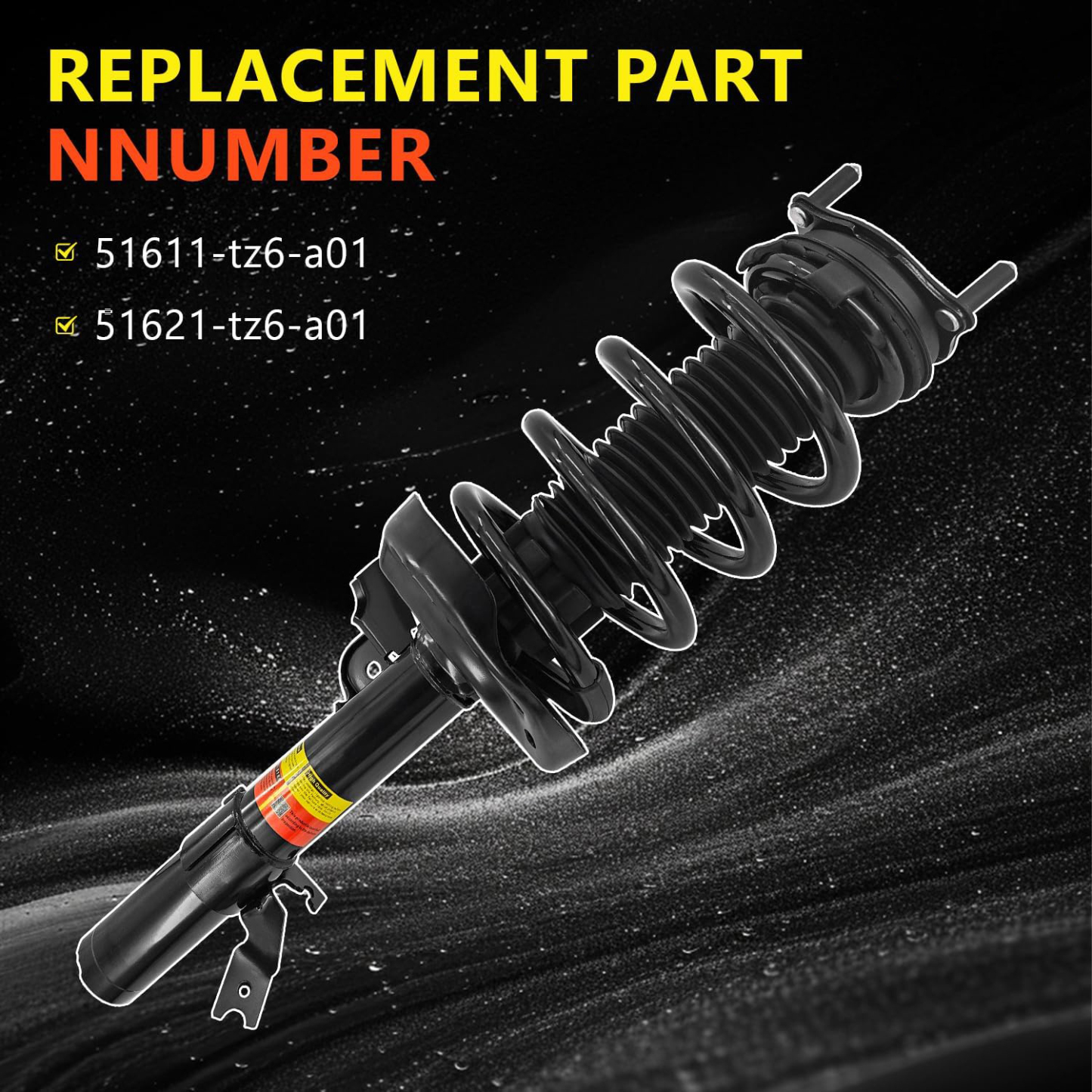 Pair Front Shocks Struts Non-Electronic Assy Fit for 2014-2020 Acura MDX 3.5L