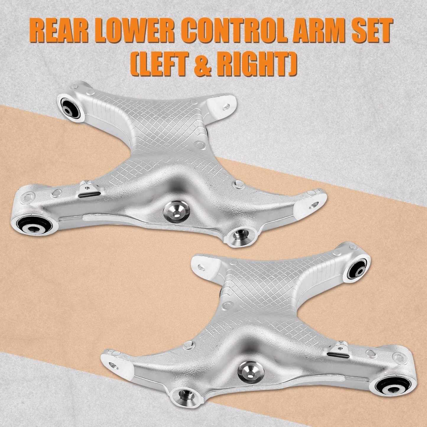 Rear Lower Control Arm Set for BWM X5 X6 2.0L 3.0L 4.4L 4.8L 2007-2019  (1 Pair)