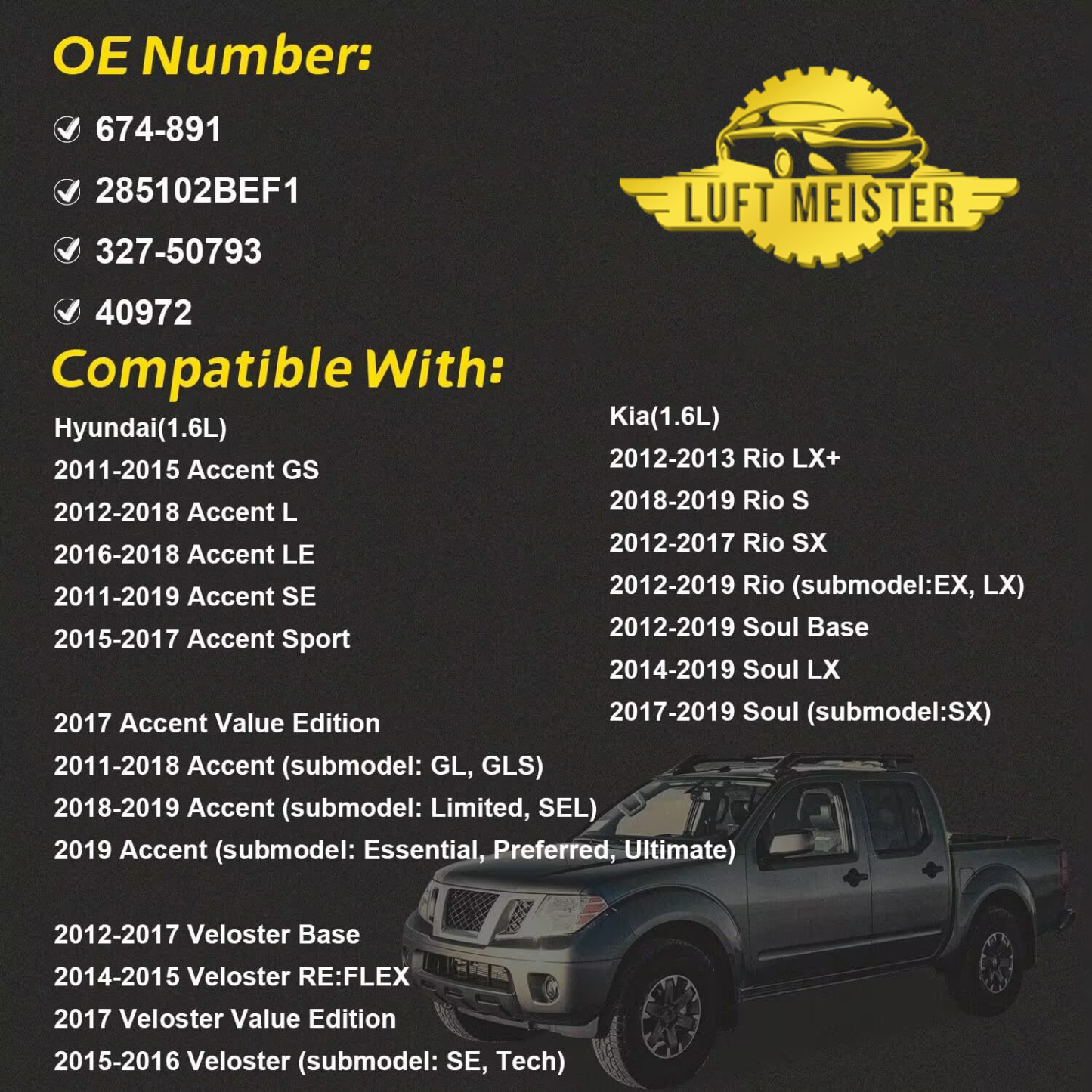 Upgraded Catalytic Converter Fit for Hyundai Accent Veloster Kia Rio Soul 2011-2019