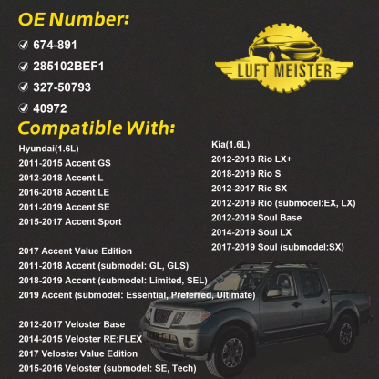 Upgraded Catalytic Converter Fit for Hyundai Accent Veloster Kia Rio Soul 2011-2019