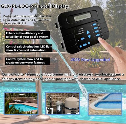 Local Display Controller Keypad Replacement Fit for Hayward PL-P-4 Goldline Pro Logic Automation and Chlorination, ProLogic P4 Local Display