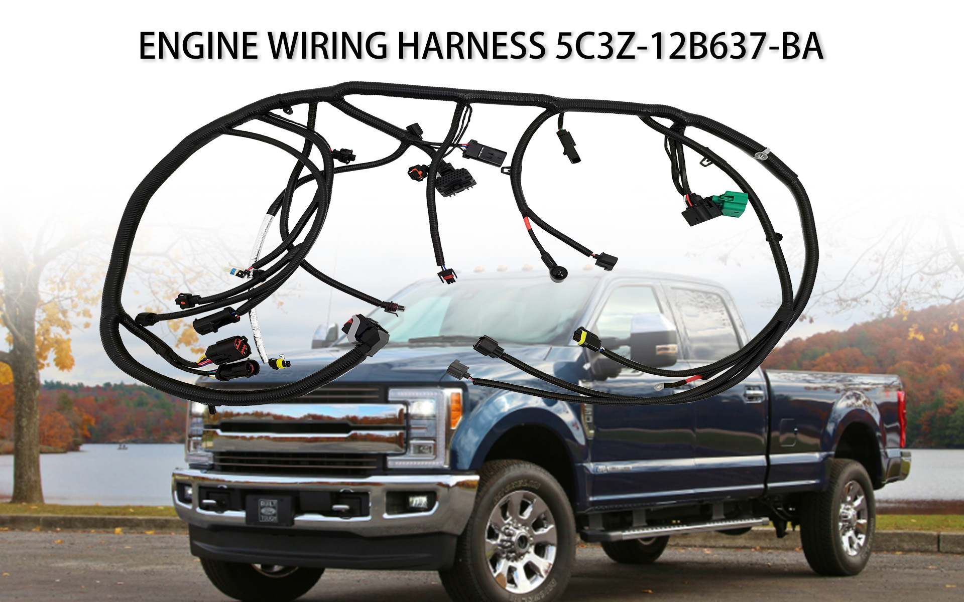 2005-2007 Ford F-250 F-350 F-450 F-550 Super Duty 6.0L Diesel Engine Wiring Harness