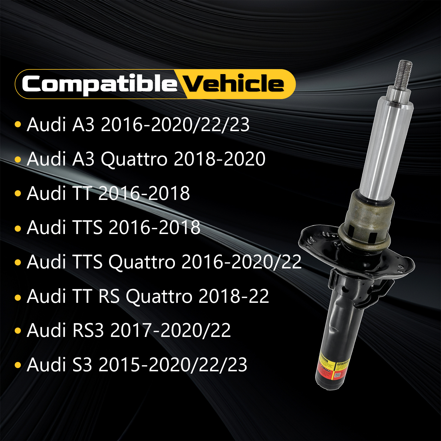 Front Shock Absorber Assembly Magnetic Ride Control for Audi A3/S3 TT/TT RS/TTS 2016-2021 8V0413029 