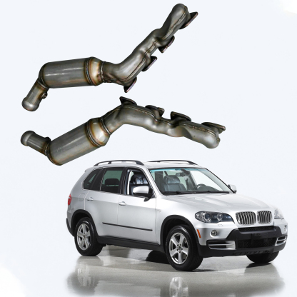2007-2013 BMW X5 E70 4.8I Pair Left & Right Catalytic Converters 18407568013