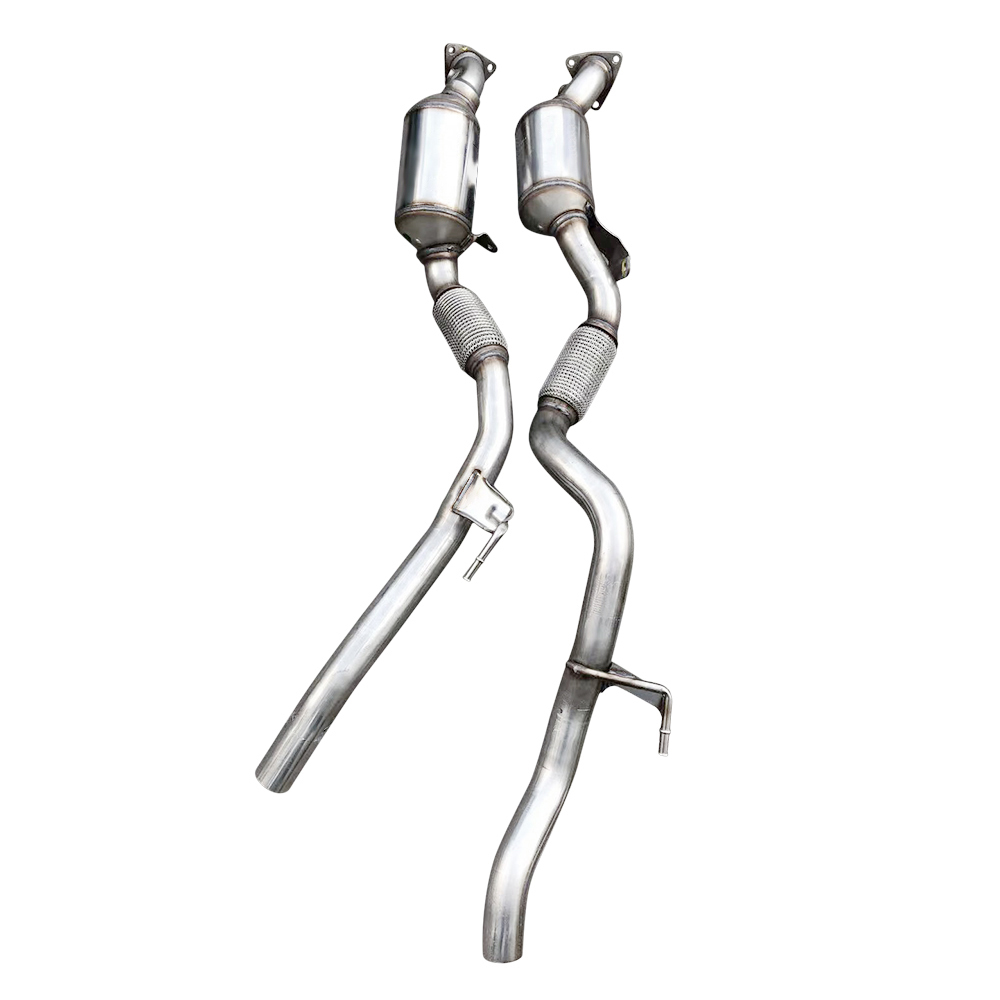 1 Pair Front Catalytic Converter fit for 2011-2018 Porsche Cayenne Base 3.6L Repalcement #958113021GX 