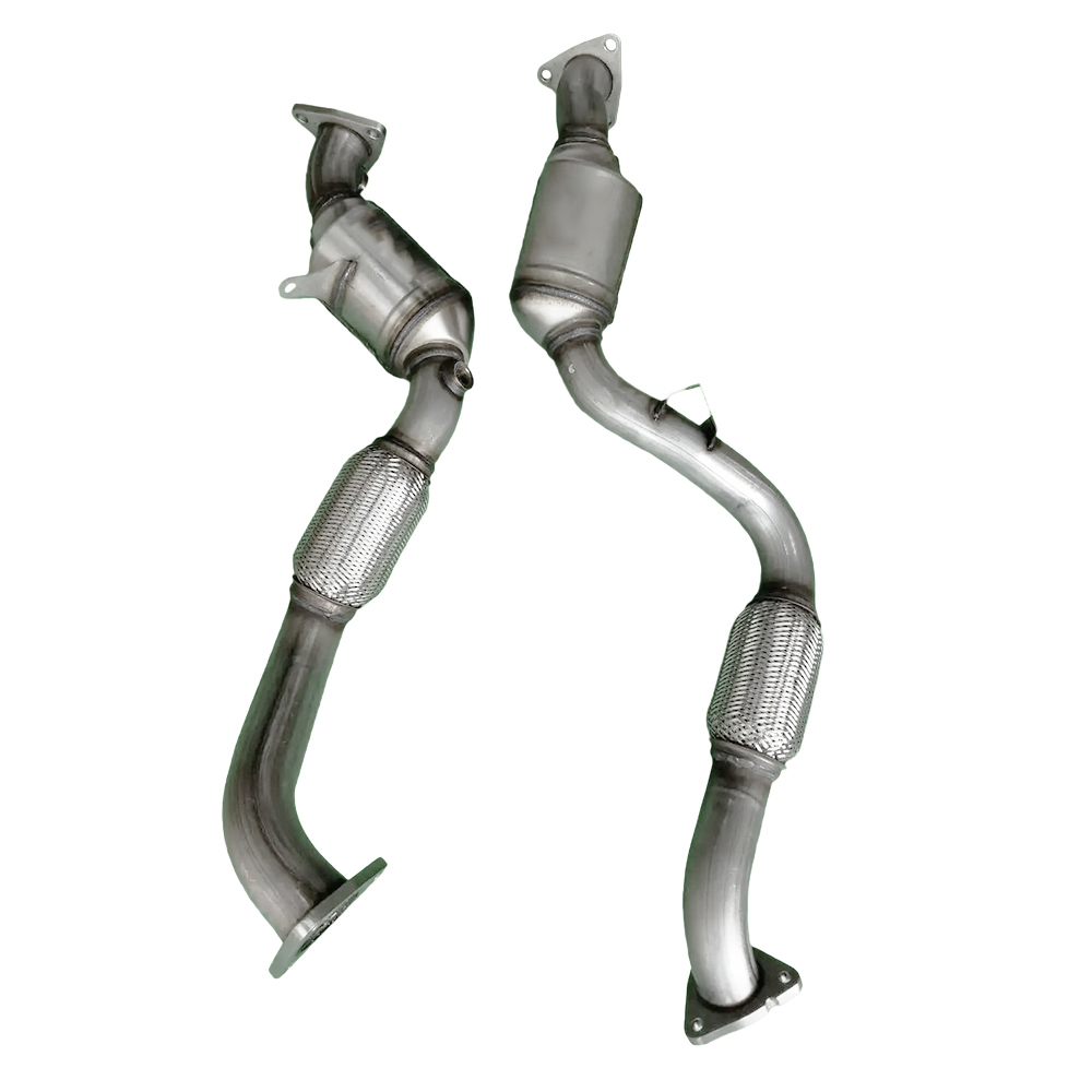 Fit Porsche Cayenne 3.6L V6 2008-2010 Front Catalytic Converter Exhaust Pipe Replacement #955113033AX