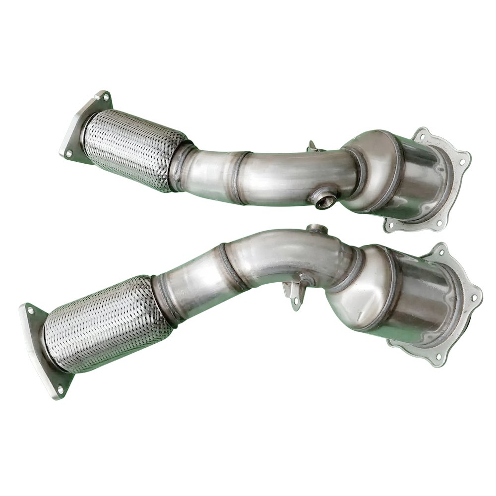 (2PCS) Porsche Cayenne 4.8L V8 2007-2010 Front Catalytic Converter Without turbocharger - Part Number 955113021CX