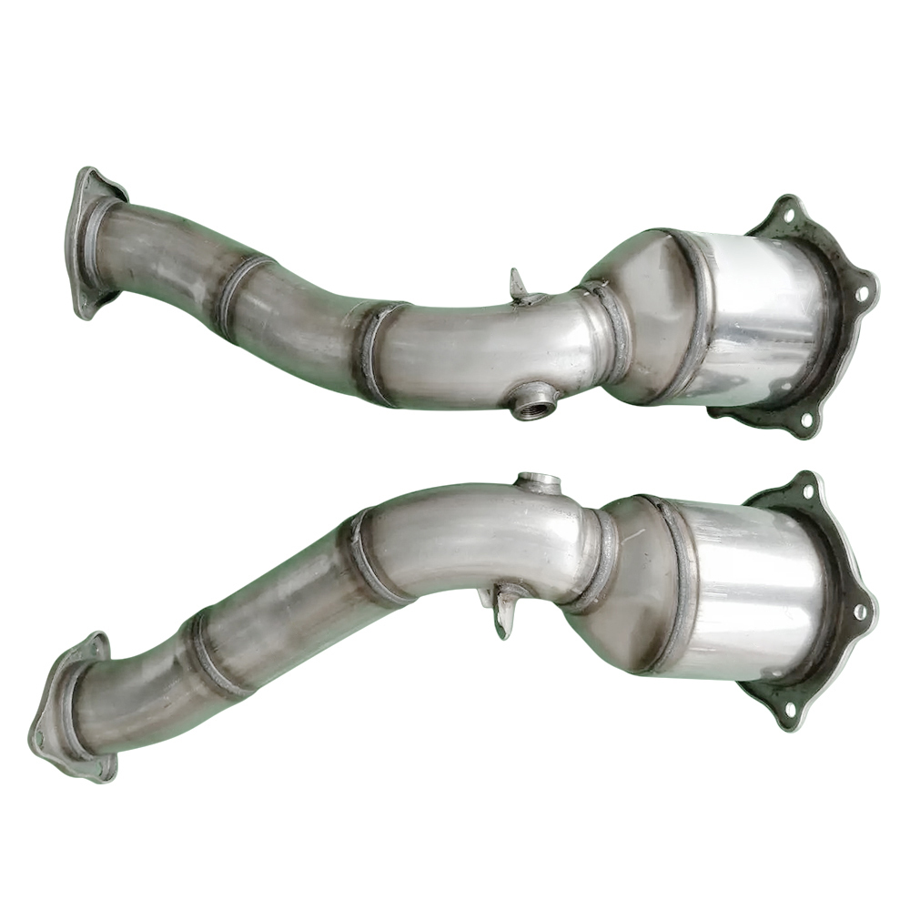 2010-2014 Porsche Cayenne 4.8L V8 Gas Front Catalytic Converter Exhaust Pipe Without Turbocharger
