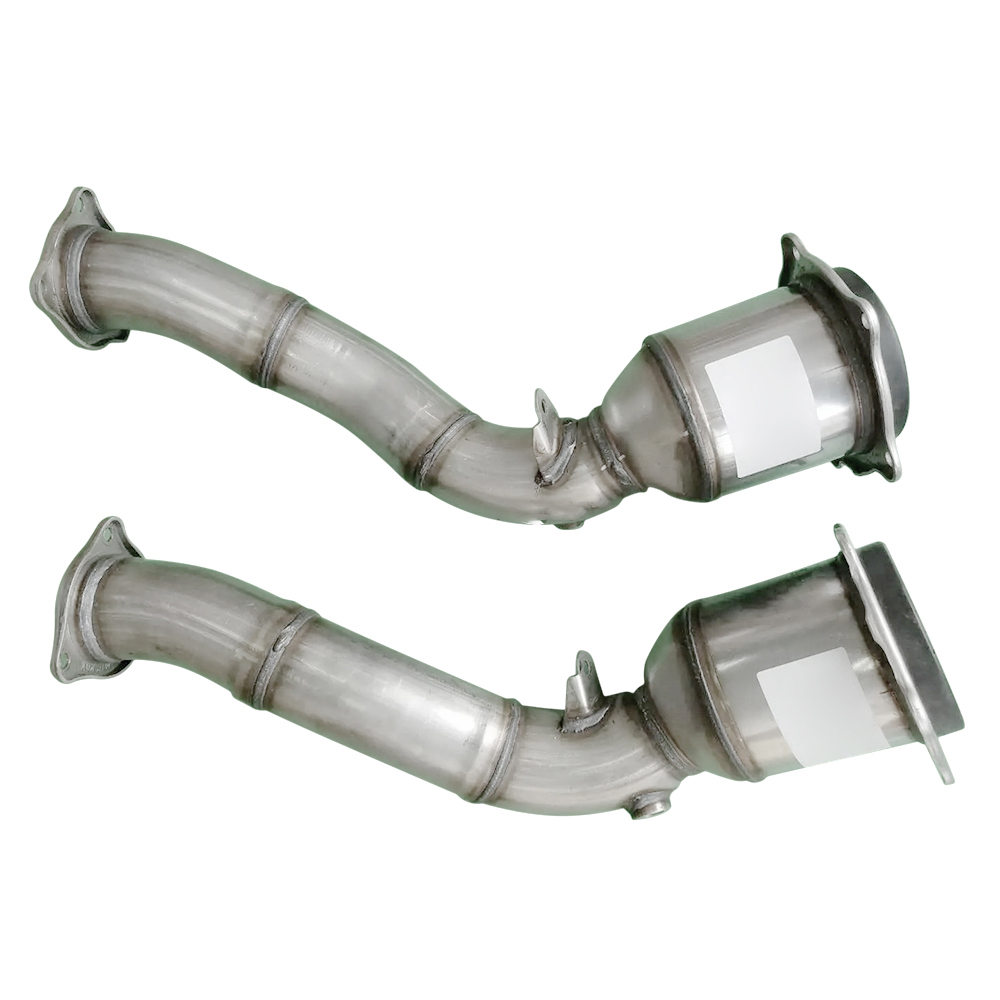 2010-2014 Porsche Cayenne 4.8L V8 Gas Front Catalytic Converter Exhaust Pipe Without Turbocharger