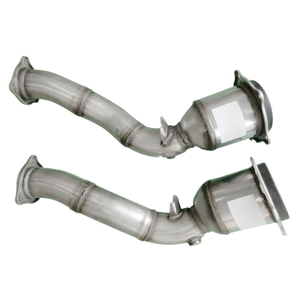 2010-2014 Porsche Cayenne 4.8L V8 Gas Front Catalytic Converter Exhaust Pipe Without Turbocharger