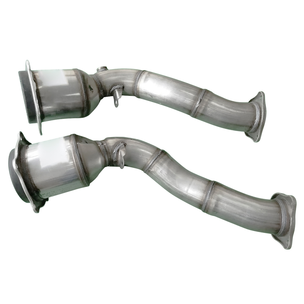 2010-2014 Porsche Cayenne 4.8L V8 Gas Front Catalytic Converter Exhaust Pipe Without Turbocharger