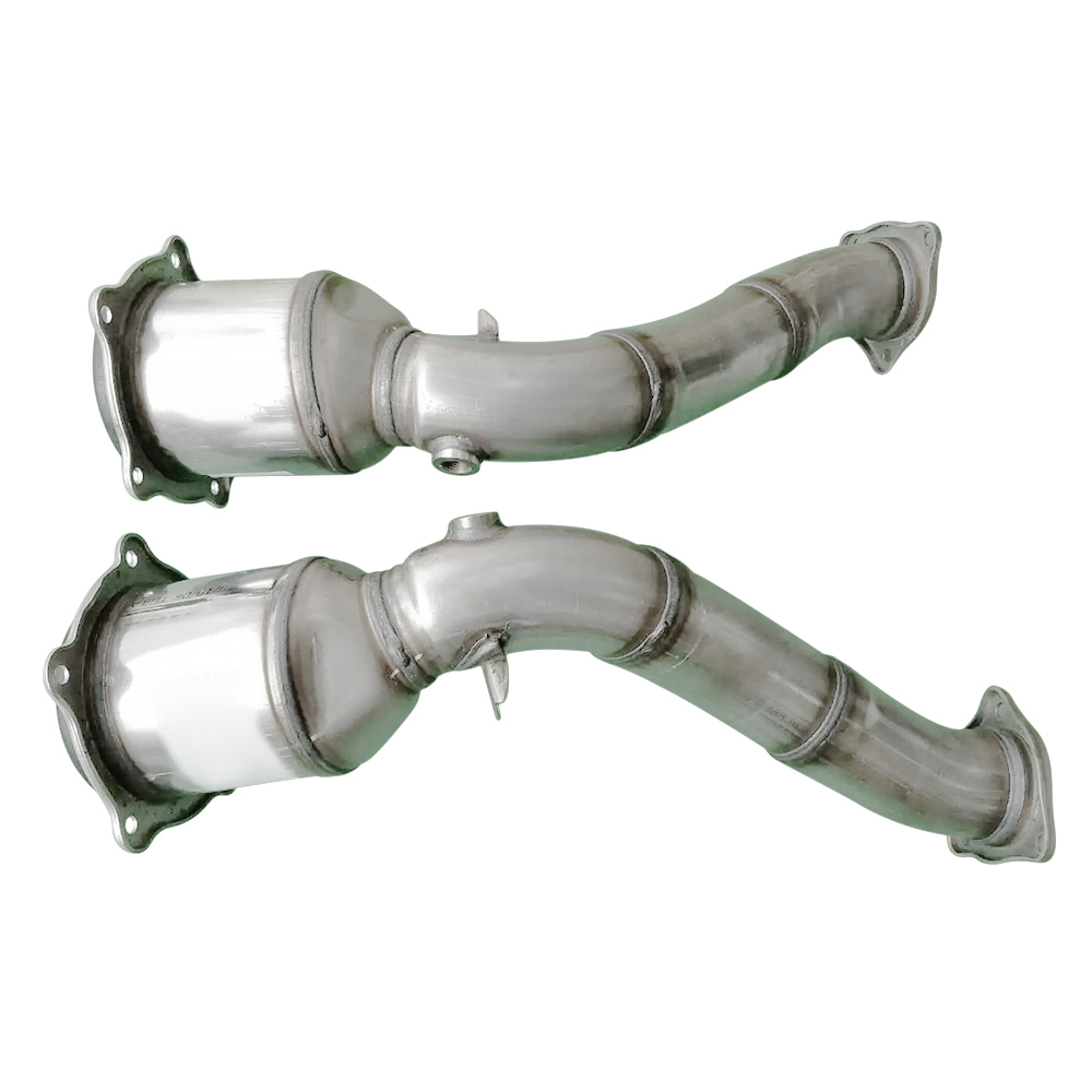 2010-2014 Porsche Cayenne 4.8L V8 Gas Front Catalytic Converter Exhaust Pipe Without Turbocharger
