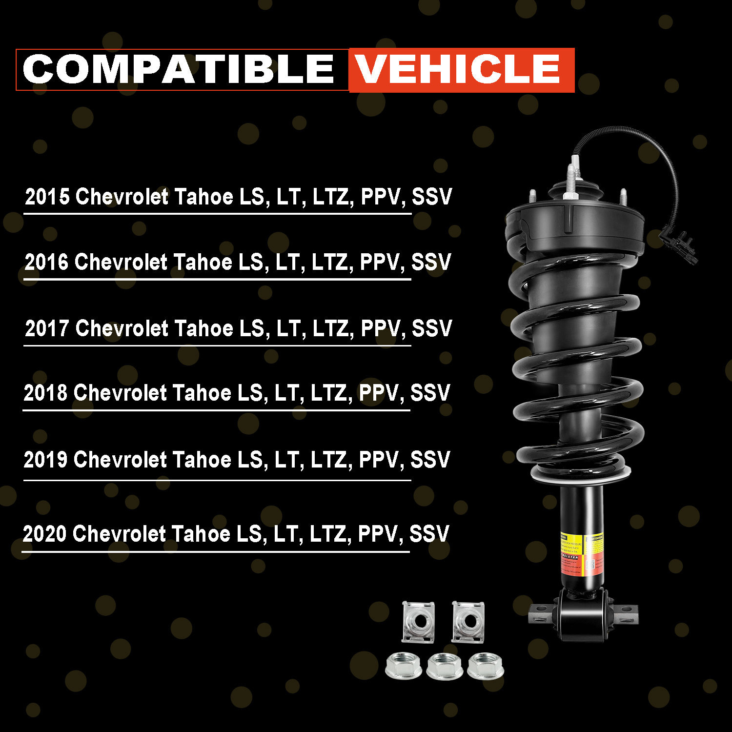 2PCS Chevrolet Tahoe 2015-2020 Magnetic Suspension Front Struts Assembly Kit #84176631 #84977478