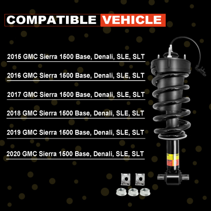 2015-2020 GMC Sierra 1500 Front Magnetic Shocks Struts Kit - 2pcs Replace#84176631 #84977478 #580-1108